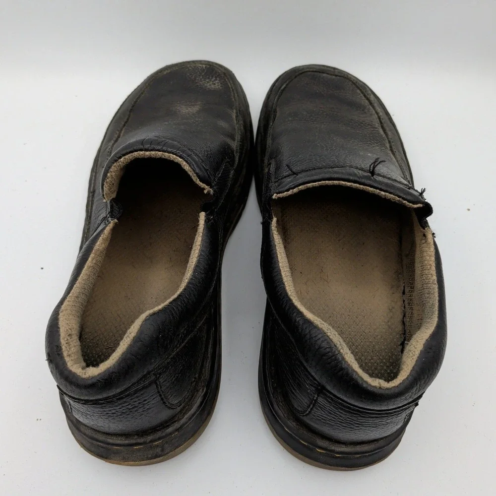 Dr. Martens 11198 Mens Black Leather Slip On Loafers Size 12 UK 11 AirWair Shoes
